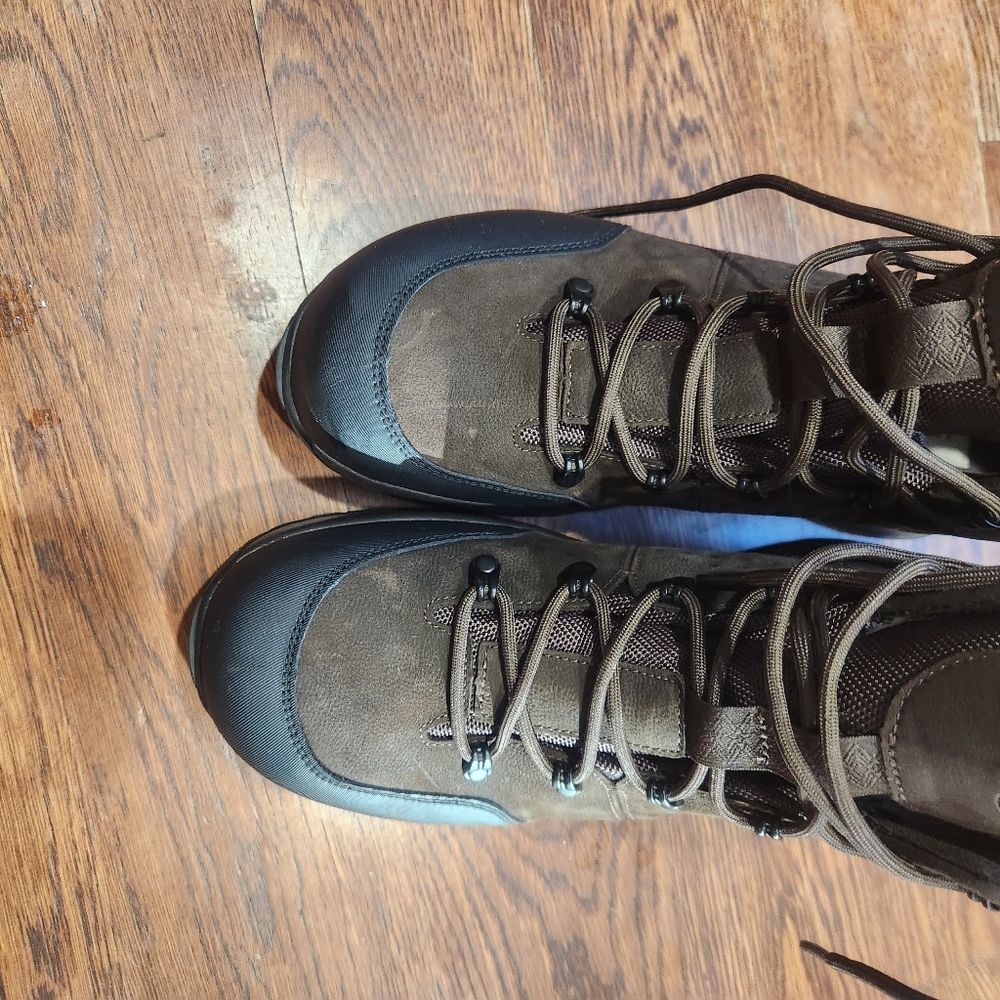 UGG EMMETT DUCK BOOT MID STOUT LEATHER WATERPROOF new MEN'S BOOTS US SIZE 12 - Picture 3 of 6